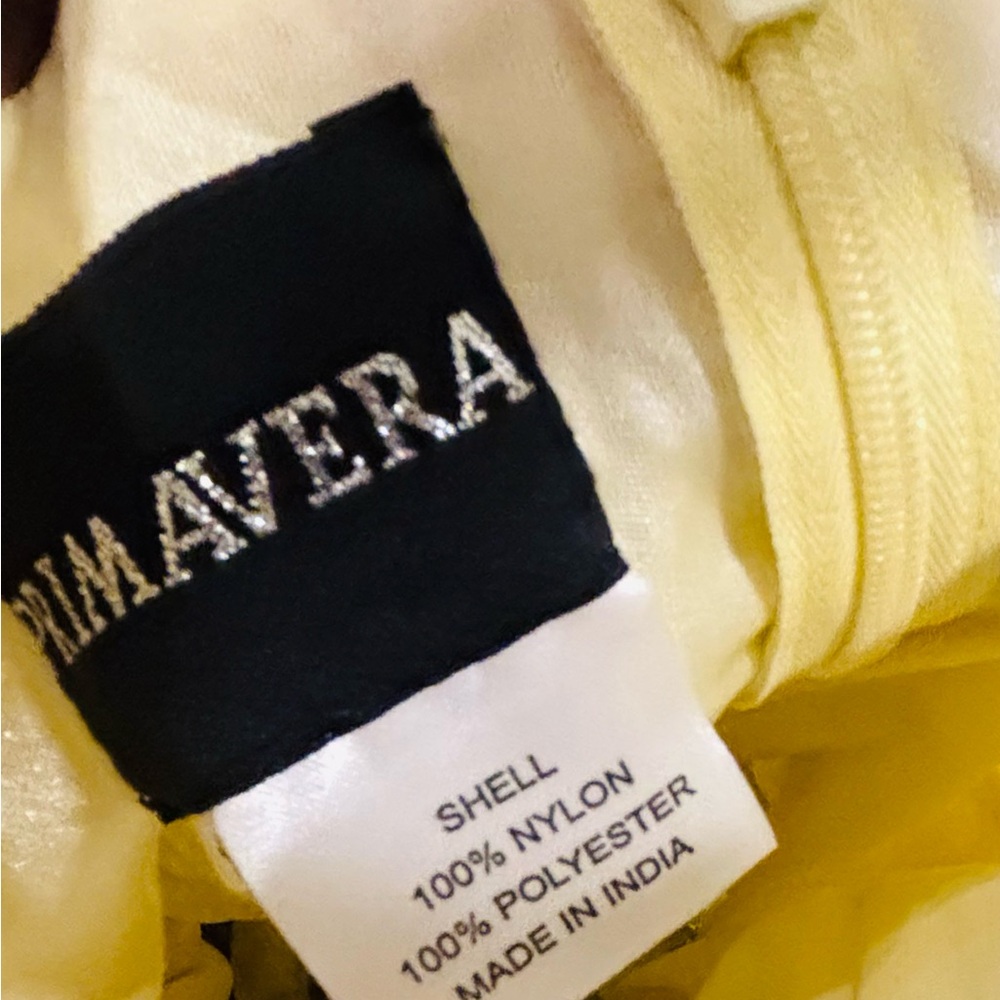 🍋 Primavera Couture Yellow Beaded Dress – Size 12 🍋 - Picture 11 of 16